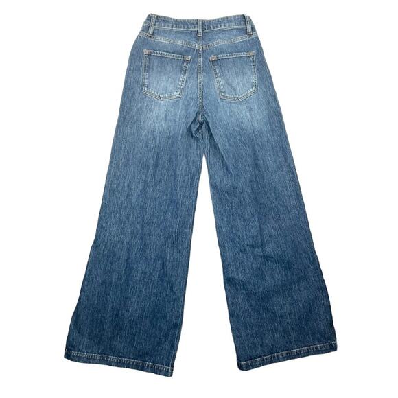 Triarchy Wide Leg Jeans Wide Leg Organic Cotton High Rise size 25 - Picture 2 of 4
